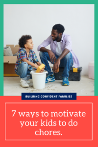 Kids can fight doing chores unless we chose the right ways to keep them motivated to help out the family.  Find our 7 tips for helping motivate kids with chores.